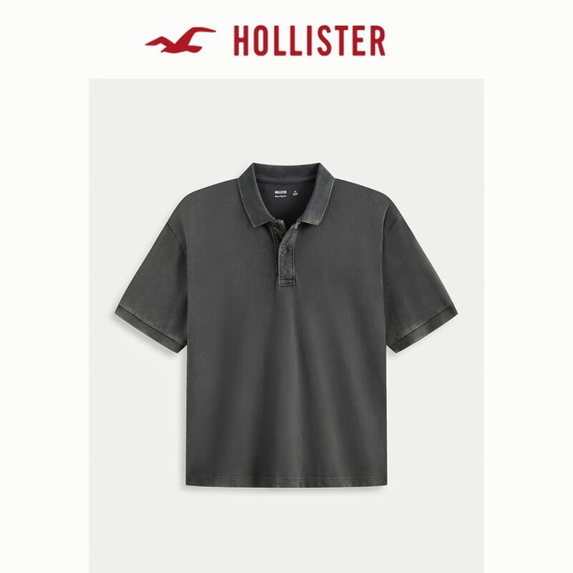 今日必买：HOLLISTER 【美式街头】宽松落肩短袖POLO衫 多色可选 324-5455