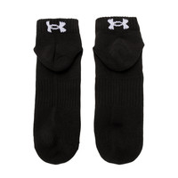 Under Armour安德玛男女时尚简约短袜亲肤透气袜子多色多款休闲袜 1376075-100/一双装 L