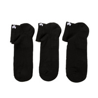 Under Armour安德玛男女时尚简约短袜亲肤透气袜子多色多款休闲袜 1376075-100/一双装 S