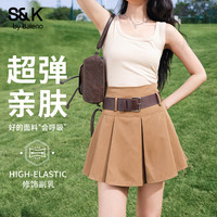 班尼路BAENO方领吊带背心女2025夏季女装新款时尚户外休闲简约外穿无袖上衣