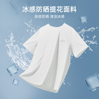 【防晒】美特斯邦威短袖T恤男女同款2025夏季高弹凉感体恤ZZ 160/84A/XS B款-黑色