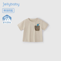 JELLYBABY男童t恤短袖儿童可爱夏款小童上衣6岁宝宝衣服  【7A抗菌/冰肌纱凉感】