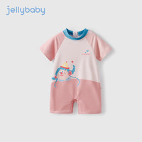 JELLYBABY【2024夏季上新】儿童泳衣女孩男童连体游泳衣女童抗菌宝宝泳装夏