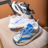 kids.ing【春夏合集】儿童运动鞋女春季男女童轻便透气休闲跑步鞋 蓝色 31 适合脚长18.1-18.7cm