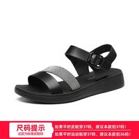 红蜻蜓 RED DRAGONFLY女鞋夏季凉鞋女舒适简约女士运动凉鞋一字带户外凉鞋沙滩鞋女百搭