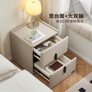 全友家居 现代简约落地床头柜卧室收纳储物柜子抽屉式靠墙家具332D 【深棕】床头柜