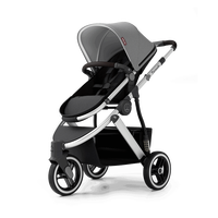 Babyruler 高景观婴儿推车 浅灰色