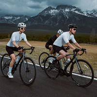 Pioneer Camp 夏季专业公路自行车骑行短袖上衣女带坐垫短裤套装骑行服 星耀黑 S