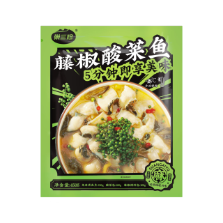 巢三珍藤椒酸菜鱼黑鱼片夜宵半成品方便速食冷冻懒人酸菜鱼父亲节