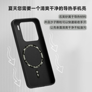 爱否砂岩磁吸导热手机壳适用于小米15微磨砂抗指纹手机壳小米15S Pro全包软边手机壳小米15Ultra简约微磨砂壳 柠檬黄/微磨砂