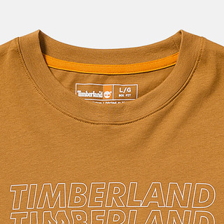 添柏岚（Timberland）T恤男夏季户外舒适透气休闲圆领半袖印花Logo纯棉短袖 A6QJ1-P47 L 180/108A
