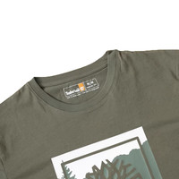 添柏岚（Timberland）T恤男夏季户外舒适透气休闲圆领半袖印花Logo纯棉短袖 A2KEM-A58 2XL 190/128A