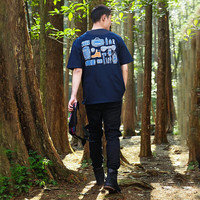 添柏岚（Timberland）T恤男夏季户外舒适透气休闲圆领半袖印花Logo纯棉短袖 A5UX7-433 XL 185/120A