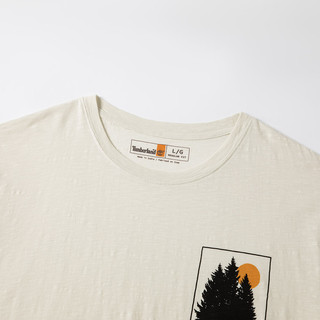添柏岚（Timberland）T恤男夏季户外舒适透气休闲圆领半袖印花Logo纯棉短袖 A2KB6-CM9 XL 185/120A
