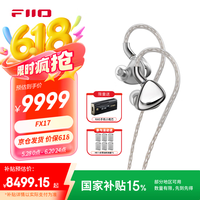 FiiO 一圈四铁八静电混合单元入耳式耳机FX17 银色