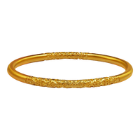 老凤祥黄金卷草纹手镯女款古法传承手镯送妈妈生日礼物送老婆金镯子 54圈33.41克