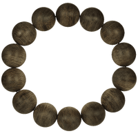 檀音男款沉香手串水沉老料倒架沉香木单圈佛珠手串14颗野生送礼物 A152 加里曼丹醇化老料18克