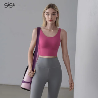 GIGT运动内衣女带胸垫跑步防震文胸性感美背上衣瑜伽服背心