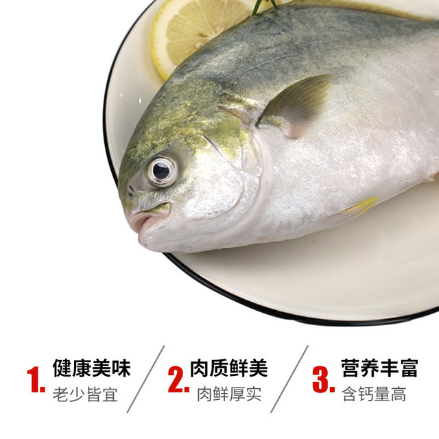 环球水产 UNIVERSAL 冷冻南海金鲳鱼 2斤/2条 生鲜鱼类 火锅 深海鱼 海鲜水产