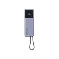 小米 Xiaomi PB1165MI 自带线充电宝 灰色 10000mAh 160W