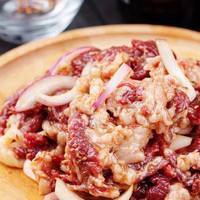 对鼎牛齐齐哈尔烤肉拌肉 生鲜牛肉烤牛肉 烧烤食材半成品 胸口拌肉250g*1盒