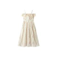 森马连衣裙女重工碎花田园风度假2025吊带裙浅春系Dress in light