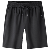 罗蒙(ROMON)冰丝运动短裤男士夏季休闲宽松速干裤松紧凉感沙滩五分裤父亲节礼 7K464601D XL (180) 【建议125-140斤】