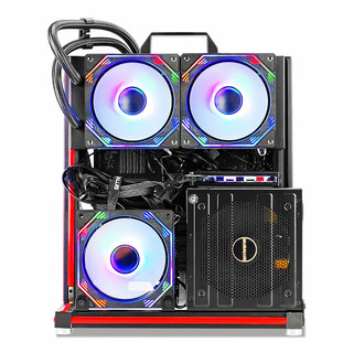 鱼巢鱼巢（METALFISH）积木开放式机箱 铝合金机架 手提机箱 支持水冷 ATX-MATX-ITX主板 台式箱 积木黑洞