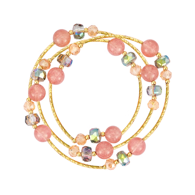 阿吉豆 送礼必备！草莓晶串珠手链 （送小礼盒）