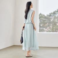 DUIBAI 2025夏装云朵感花苞衬衫半裙两件套女式套装