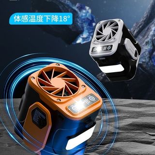 钓鱼人 fishperson挂腰风扇解暑大风力户外便携工地干活可充电制冷风扇降温