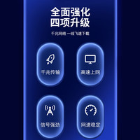 值计六类网线CAT6类千兆极速8芯双绞 工程家用电脑宽带监控电脑网络跳线成品网线 六类网线【蓝色】 50米