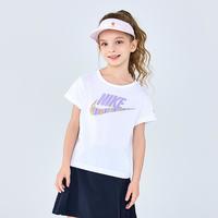NIKE【短款宽松版型】耐克女小童短袖T恤儿童短T耐克童装25夏