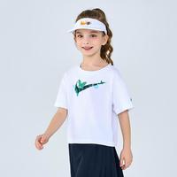 NIKE【蝴蝶T】宽松版型耐克女小童短袖T恤舒适百搭儿童短T耐克童装