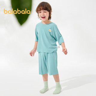 巴拉巴拉宝宝睡衣套装夏季空调服男童女童家居服优可丝随心裁209225171207