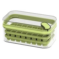 川岛屋冰块模具食品级按压冰格家用冰箱自制冰块储存盒冻冰块