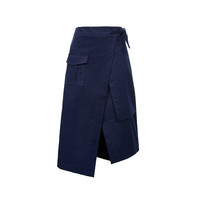 VEROMODA半身裙中腰不对称中裙通勤气质休闲 深蓝色-E39 160/64A/S/R