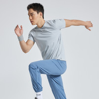 OMG运动 舒适速干衣吸湿排汗短袖衣服透气跑步t恤训练上衣 L