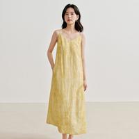 慵懒感吊带连衣裙女夏季垂坠感休闲百搭中长裙子