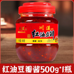 川溪村 红油豆瓣酱 【500g*1瓶