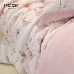 MIDO HOUSE 铭都床上四件套60支兰精天丝床单床笠被套-香杉雨藤1.8m床单款