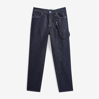GXG男装龚俊同款深蓝色牛仔裤深蓝色185/XXL