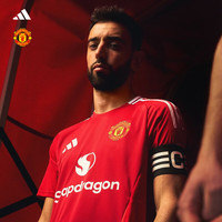 adidas阿迪达斯曼联主场球衣印号24-25赛季英球迷版足球服短袖t恤 (臂章)7#C罗 XL