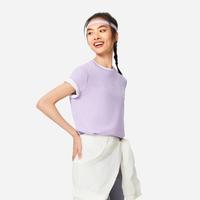 限尺码：李宁 LI-NING 女士夏季健身服冰感舒适吸湿排汗宽松短袖T恤