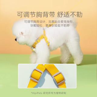 嬉皮狗 小狗狗牵引绳背心式遛狗绳子小型犬胸背带狗链子 S码 1-6斤 1-6斤
