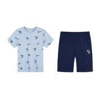 耐克 NIKE 3brand童装短袖短裤夏季运动套装