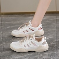 户外运动凉鞋女2025夏季包头洞洞鞋透气网面镂空小白鞋轻便跑步鞋