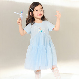 巴拉巴拉宝宝公主裙儿童艾莎连衣裙女童网纱裙2025夏208225111046