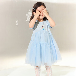 巴拉巴拉宝宝公主裙儿童艾莎连衣裙女童网纱裙2025夏208225111046