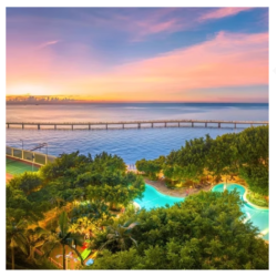 高口碑！楼下是海边栈桥夕阳！北海香格里拉 1-2晚高级客房套餐（含双早+旅拍等）